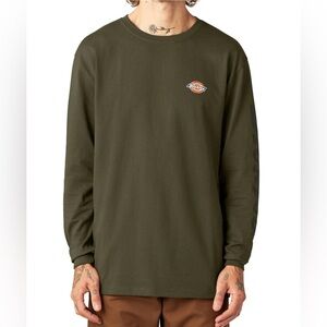 Dickies Dark Green Men's Long Sleeve Tee
